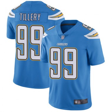 Los Angeles Chargers NFL Football Jerry Tillery Electric Blue Jersey Men Limited  #99 Alternate Vapor Untouchable->youth nfl jersey->Youth Jersey